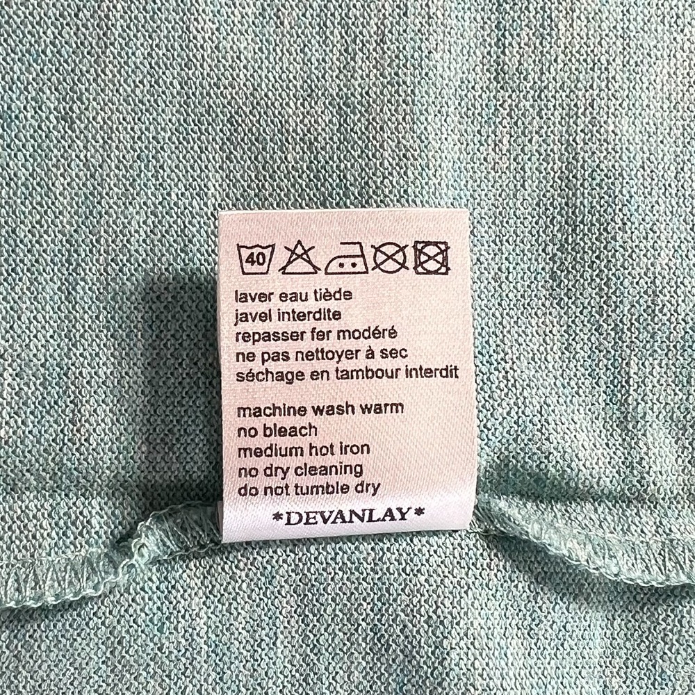 LACOSTE Logo Polo Shirt 100% Cotton‎ Light Turquoise Men's US Size 2XL VTG NWT - Picture 11 of 15